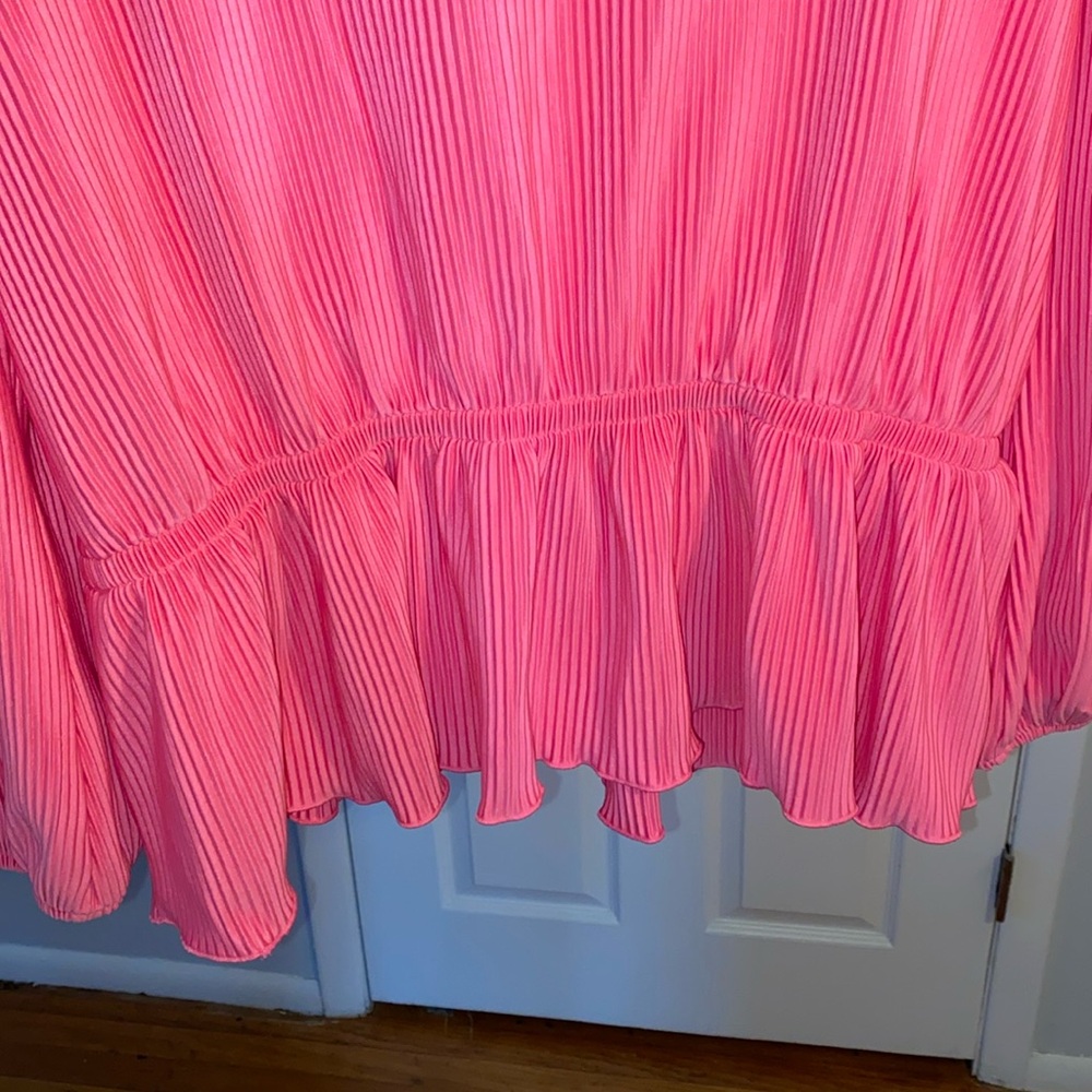 Pink Peplum Top - Picture 3 of 5